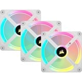 Corsair iCUE LINK QX120 RGB 120 mm PWM blæser, Sag fan Hvid