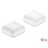 DeLOCK 64096 portstøvdæksel 10 stk USB Type-C, Beskyttelses hætte Hvid, USB Type-C, Hvid, 7,85 mm, 9,8 mm, 4,1 mm, 10 stk