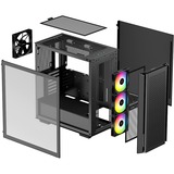 DeepCool CG560 Midi Tower Sort, Towerkabinet Sort, Midi Tower, PC, Sort, ATX, EATX, micro ATX, Mini-ITX, ABS, SPCC, Hærdet glas, Spil