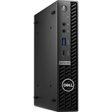 Dell OptiPlex 7000 Micro Renoveret, Mini-PC Sort