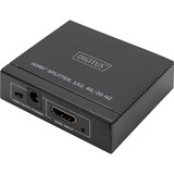 Digitus 4K HDMI-splitter, 1x2, HDMI splitter Sort