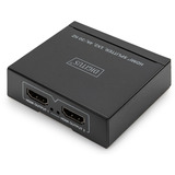 Digitus 4K HDMI-splitter, 1x2, HDMI splitter Sort