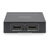Digitus 4K HDMI-splitter, 1x2, HDMI splitter Sort