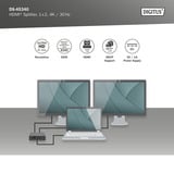 Digitus 4K HDMI-splitter, 1x2, HDMI splitter Sort