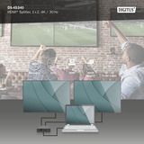 Digitus 4K HDMI-splitter, 1x2, HDMI splitter Sort