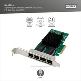 Digitus 4-port Gigabit Ethernet, Netværkskort 