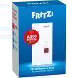 FRITZ! 2700 Bridges og Repeaters Hvid/grå, Repeater 2700, Netværksgentager, 125 Mbit/s, Wi-Fi, Ethernet LAN, Hvid