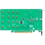 HighPoint Rocket 1104 4x M.2-port til PCIe 3.0 x16 NVMe HBA, Interface card 