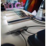 ICY BOX IB-HUB1437-CPD Ledningsført USB 3.2 Gen 2 (3.1 Gen 2) Type-C Sort, USB hub Sort, Ledningsført, USB 3.2 Gen 2 (3.1 Gen 2) Type-C, 100 W, Sort, 10 Gbit/sek., Aluminium, Plast