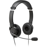 Kensington HI-FI USB HEADPHONE WITH MICR, Headset Sort, Ledningsført, Opkald/musik, 163 g, Headset, Sort