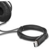 Kensington HI-FI USB HEADPHONE WITH MICR, Headset Sort, Ledningsført, Opkald/musik, 163 g, Headset, Sort