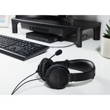 Kensington HI-FI USB HEADPHONE WITH MICR, Headset Sort, Ledningsført, Opkald/musik, 163 g, Headset, Sort