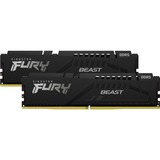 Kingston FURY FURY Beast hukommelsesmodul 64 GB 2 x 32 GB DDR5 4800 Mhz Sort, 64 GB, 2 x 32 GB, DDR5, 4800 Mhz, 288-pin DIMM