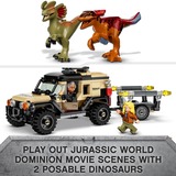 LEGO Pyroraptor og dilophosaurus-transport, Bygge legetøj Byggesæt, 7 År, Plast, 254 stk, 438 g
