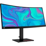 Lenovo ThinkVision T34w-20 86,4 cm (34") 3440 x 1440 pixel UltraWide Quad HD LCD Sort, LED-skærm Sort, 86,4 cm (34"), 3440 x 1440 pixel, UltraWide Quad HD, LCD, Sort
