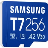 Samsung T7 microSDXC 256 GB, Hukommelseskort Blå