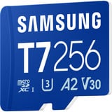 Samsung T7 microSDXC 256 GB, Hukommelseskort Blå