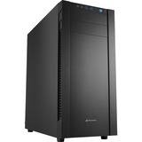 Sharkoon S25-V Midi Tower Sort, Towerkabinet Sort, Midi Tower, PC, Sort, ATX, micro ATX, Mini-ITX, Metal, 16,7 cm