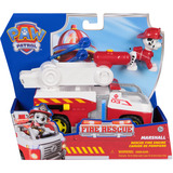 Spin Master PAW VHC Fire Rsc Lrg Vhc Marshall GML, Spil køretøj PAW Patrol PAW VHC Fire Rsc Lrg Vhc Marshall GML, Brandbil, 3 År, Plast, Rød, Hvid