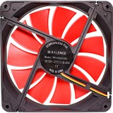 Xilence XF050 Computerkabinet Ventilator 14 cm, Sag fan Sort/Rød, Ventilator, 14 cm, 900 rpm, 41,37 kubikfod/min.