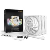 be quiet! Light Wings White | 140mm PWM high-speed Triple-Pack Computerkabinet Ventilator 14 cm Hvid 3 stk, Sag fan Hvid, Ventilator, 14 cm, 2200 rpm, 121,82 m³/t, Hvid