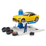 bruder bworld PKW servicecenter + bruder Roadster, Spil køretøj 