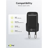 goobay Apple Lightning / USB-C PD opladningssæt nano 20 watt, Oplader Sort