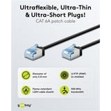 goobay Ultrafleksibelt Cat.6a patchkabel slim, U/FTP Sort
