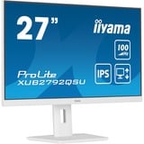 iiyama ProLite XUB2792QSU-W6 computerskærm 68,6 cm (27") 2560 x 1440 pixel Quad HD LED Hvid, LED-skærm hvid (mat), 68,6 cm (27"), 2560 x 1440 pixel, Quad HD, LED, 0,4 ms, Hvid