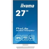 iiyama ProLite XUB2792QSU-W6 computerskærm 68,6 cm (27") 2560 x 1440 pixel Quad HD LED Hvid, LED-skærm hvid (mat), 68,6 cm (27"), 2560 x 1440 pixel, Quad HD, LED, 0,4 ms, Hvid