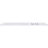 Apple MQ052D/A tastatur Bluetooth QWERTZ Tysk Hvid Sølv/Hvid, DE-layout, Gummi dome, Fuld størrelse (100 %), Trådløs, Bluetooth, QWERTZ, Hvid