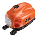 BLACK+DECKER ASI200 luftkompressore Cigartænder, Luftpumpe Orange/Sort, 8,27 bar