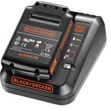 BLACK+DECKER BDC2A20 Batteri- og opladersæt Batteri- og opladersæt, Lithium-Ion (Li-Ion), 1,5 At, 18 V, Black & Decker, Sort