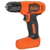 BLACK+DECKER BDCD8 Nøglefri Sort, Orange, Bore-/ skruemaskine Orange/Sort, Pistolgreb boremaskine, Nøglefri, 1 cm, 2 cm, 1 mm, 400 rpm