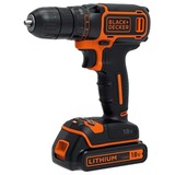 BLACK+DECKER BDCDC18 Pistolgreb boremaskine Sort, Orange Lithium-Ion (Li-Ion) 1,5 At, Bore-/ skruemaskine Sort/Orange, Pistolgreb boremaskine, Borring, Skruning, Sort, Orange, 2,5 cm, 1 cm, 30 Nm