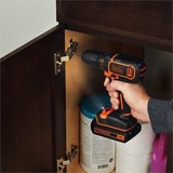 BLACK+DECKER BDCDC18 Pistolgreb boremaskine Sort, Orange Lithium-Ion (Li-Ion) 1,5 At, Bore-/ skruemaskine Sort/Orange, Pistolgreb boremaskine, Borring, Skruning, Sort, Orange, 2,5 cm, 1 cm, 30 Nm