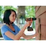 BLACK+DECKER BDCDD12 Nøglefri Sort, Orange, Bore-/ skruemaskine Sort/Orange, Pistolgreb boremaskine, Nøglefri, 1 cm, 2,5 cm, 1 cm, 1 mm