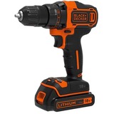 BLACK+DECKER BDCDD186K Pistolgreb boremaskine Lithium-Ion (Li-Ion) 1.5At Sort trådløs kombi-boremaskine, Bore-/ skruemaskine Sort/Orange, Pistolgreb boremaskine, Borring, Sort, Orange, 2,5 cm, 1 cm, 360 rpm