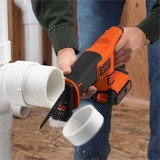 BLACK+DECKER BDCR18 Sort, Orange, Bajonet sav Orange/Sort, Sort, Orange, 2,2 cm, 79,5 dB, 90,5 dB, Batteri, Lithium-Ion (Li-Ion)