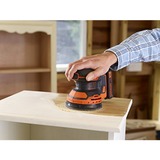 BLACK+DECKER BDCROS18 18V Lithium Rystepudser batteridreven slibemaskine , Tilfældige rystepudser Orange/Sort, uden batteri og oplader