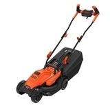 BLACK+DECKER BEMW451BH-QS plæneklipper Manuel plæneklipper Vekselstrøm Sort, Orange Orange/Sort, Manuel plæneklipper, 32 cm, 2,3 cm, 6,3 cm, Roterende knive, 35 L