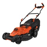 BLACK+DECKER BEMW481BH plæneklipper Skubbe plæneklipper Vekselstrøm Sort, Orange Orange/Sort, Skubbe plæneklipper, 800 m², 42 cm, 2 cm, 7 cm, 50 L