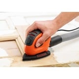 BLACK+DECKER BEW230K Rystepudser 11000 rpm Sort, Orange 55 W, Delta Sanders Orange/Sort, Rystepudser, Sort, Orange, 11000 rpm, 76 dB, 65 dB, Strøm