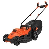 BLACK+DECKER BLACK+DECKER BEMW461BH-QS Tondeuse à Gazon Filaire 6 Hauteurs, 1400 W, Orange, 34 cm, Plæneklipper Orange/Sort, 1400 W, Orange, 34 cm