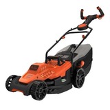 BLACK+DECKER BLACK+DECKER BEMW471ES-QS Tondeuse à Gazon Filaire 6 Hauteurs, 1600 W, Orange, 38 cm, Plæneklipper Orange/Sort, 1600 W, Orange, 38 cm