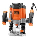 BLACK+DECKER BLACK+DECKER Oberfräse KW1200E, Router Orange/Sort