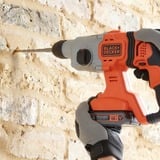 BLACK+DECKER Batteri kombihammer BCD900E2K, 18Volt, Borehammer Orange/Sort