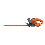 BLACK+DECKER Black + Decker Elektro-Heckenschere (500W, 50 cm Schwertlänge, 22 mm Schnittstärke, Bügel-Zweithandgriff und transparentem Handschutz, für mittlere bis große Hecken), Hækkeklipper Orange/Sort, 50 cm Schwertlänge, 22 mm Schnittstärke, Bügel-Zweithandgriff und transparentem Handschutz, für mittlere bis große Hecken)