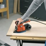 BLACK+DECKER Black + Decker KA280K Multiponceuse Autoselect 2 Vitesses, Multi Sander Orange/Sort, Multi slibemaskine, 8500 rpm, 13000 rpm, 220 W, 230 V, 12,5 cm