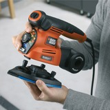 BLACK+DECKER Black + Decker KA280K Multiponceuse Autoselect 2 Vitesses, Multi Sander Orange/Sort, Multi slibemaskine, 8500 rpm, 13000 rpm, 220 W, 230 V, 12,5 cm